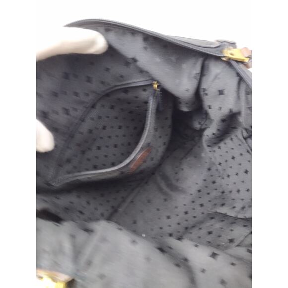 Fossil Black Leather Zipper Pockets Crossbody Bag - Picture 14 of 16